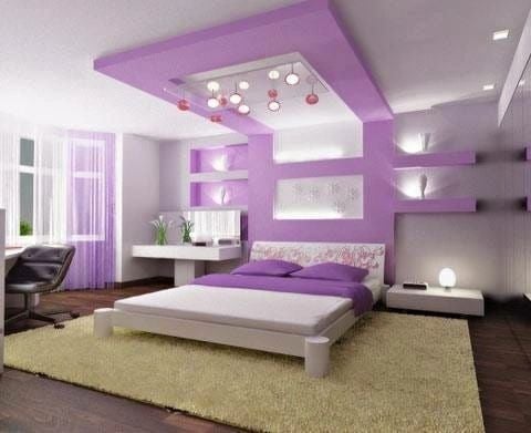 Bedroom suite design concept with custom ceiling Las Vegas