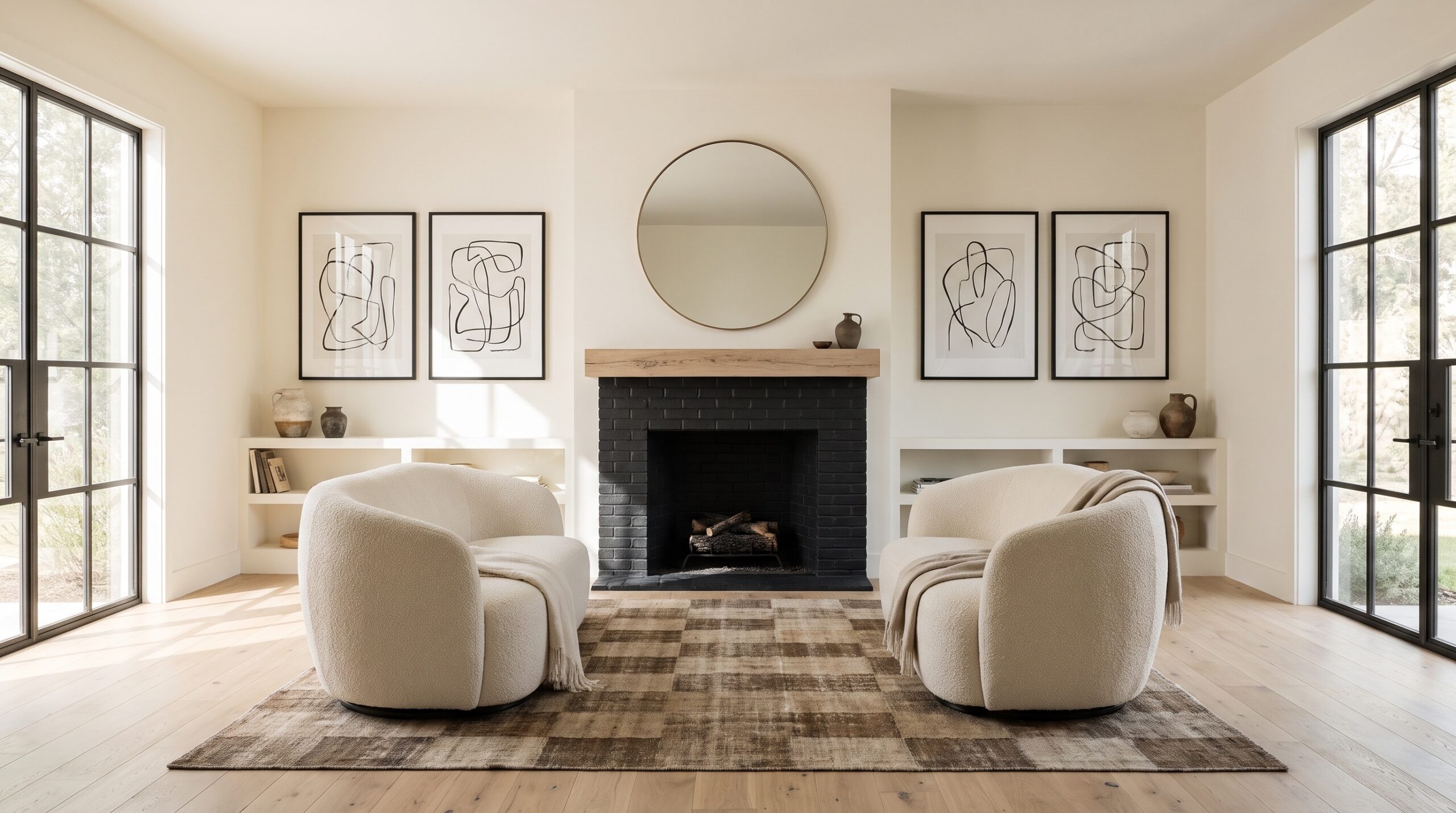 Full home remodel open concept great room with fireplace Las Vegas
